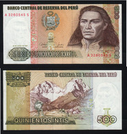 Pérou, 500 Intis, 1987, A 3260545 S, P 134 B , Usagé. - Pérou