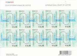 2004 Netherlands 39c International Court Of Justice Hague Law Legal Miniature Sheet Of 10  MNH @ BELOW FACE VALUE - Dienstzegels