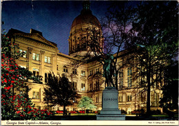 Georguia Atlanta State Capitol Building & Confederate General John L Gordon Statue 1979 - Atlanta