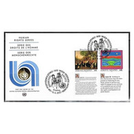 C1438/ Naciones Unidas 1993, FDC Serie Derechos Humanos (NS) - FDC150Zf-151Zf - Storia Postale