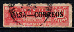 ECUADOR - 1924 - IMPOSTA SUL TABACCO  CON SOVRASTAMPA - OVERPRINTED - USATO - Equateur