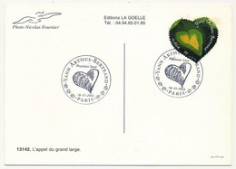 FRANCE - Carte Postale - 0,46E Coeur Arthus-Bertrand Obl Premier Jour - Paris - 18 Janvier 2002 - 2000-2009
