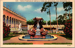 Florida Sarasota Ringling Museum Art Museum Famous Fountain Of Turtles Curteich - Sarasota