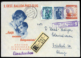 1949, Österreich, Palmer RBF 2 A CH, Brief - Machine Postmarks