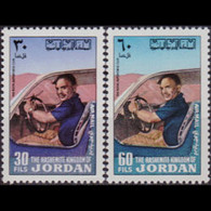 JORDAN 1974 - Scott# C57-8 King Hussein Set Of 2 MNH - Jordanie