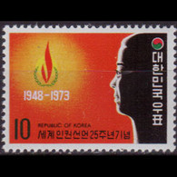 KOREA 1973 - Scott# 882 Human Rights Set Of 1 MNH - Corea Del Sur