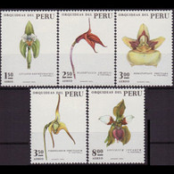 PERU 1973 - Scott# C377-81 Orchids Set Of 5 MNH - Peru