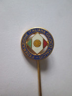 Italian Football Federation Logo 1974 Pin Badge - Football