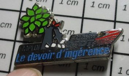 3419 Pin's Pins / Beau Et Rare /  ASSOCIATIONS / SYNDICAT CFDT LE DEVOIR D'INGERENCE - Associations