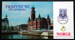 Norway 1987 Card For Stamp Exhibition FRIMYNT 87 HÅLSINGBORG ( Lot 3179 ) - Brieven En Documenten