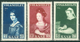 Saarland 376/78 ** Postfrisch - Unused Stamps