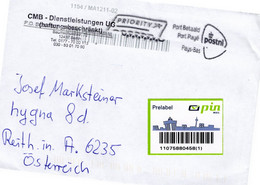 Auslands -Brief Von ? Mit ? Cent Pre Label Pin Port Betaalt  2022 - Covers & Documents