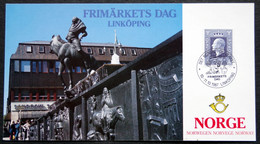 Norway 1987 Card For Stamp Exhibition Frimærkests Dag Linkøping ( Lot 3179 ) - Briefe U. Dokumente
