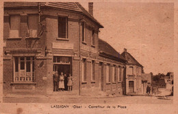 60 / LASSIGNY / CARREFOUR DE LA PLACE / HOTEL DE LA CROIX D OR - Lassigny