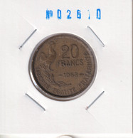 France 20 Francs 1953 Km#917.1 - 20 Francs