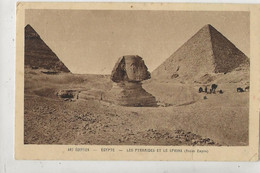 Le Caire (Egypte) : Le Sphinx Ensablé Et Les Pyramides En 1920 (animé) ETAT PF. - Cairo