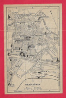 CARTE PLAN 1925 - DRAGUIGNAN - GARE SUD FRAZNCE - GARE PLM - MARCHÉ AUX BESTIAUX - Carte Topografiche