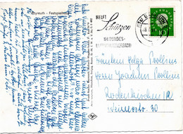 54765 - Bund - 1959 - 10Pfg Heuss III EF A AnsKte BAYREUTH - HELFT SCHUETZEN ... -> Rodenkirchen - Lettres & Documents