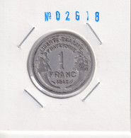 France 1 Franc 1947 B Km#885.a1 - 1 Franc