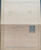 ANJOUAN - Entier Postal - Carte Lettre Avec Timbre Type Groupe - Storia Postale