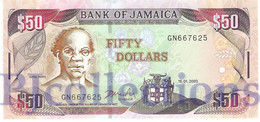 JAMAICA 50 DOLLARS 2003 PICK 79d UNC - Giamaica