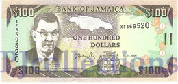 JAMAICA 100 DOLLARS 2004 PICK 80d UNC - Jamaique