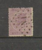Belgique - N° 21 - Oblit. N 1 - 1865-1866 Profile Left