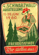 Deutschland - Freudenstadt - 4. Schwarzwald Ausstellung 1960 - Erinofilia