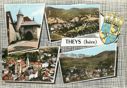 THEYS - Carte Multi-vues. - Theys