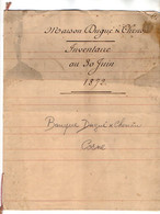 VP20.438 - COSNE 1872 - Banque DUGUE & CHENOU - Inventaire - Bank & Versicherung
