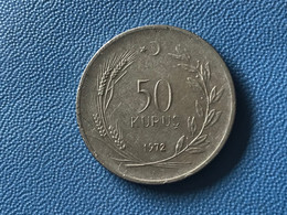 Münze Münzen Umlaufmünze Türkei 50 Kurus 1972 - Turkey