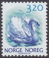 NORWAY 1990 «Swan - Cygnus Olor» Mi# 1038 MNH - Cygnes