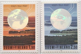 Suomi-Finland 1990: Mi 1098-1099  "POST - TELE - POST" (mit HOLOGRAMM) ** MNH - Posta