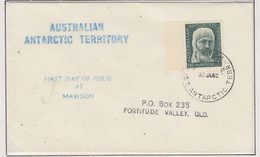 AAT Mawson Cover  1st Day Of Issue At Mawson Ca Mawson 30 JA 1962 (MN152A) - FDC