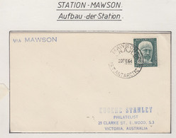 AAT Mawson Cover  Ca Mawson 20 FE 1964 (MN152B) - FDC