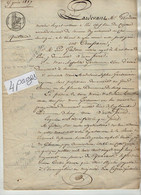 VP20.445 - LERE - 2 Actes De 1837/44 - Quittance - Vente D'un Domaine Sise à SURY Par Les GARSONNIN à COSNE à Mr GADOIN - Manuscrits