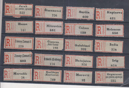 HUNGARY SERBIA  Registered Label,nice Lot - Altri & Non Classificati