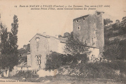 CPA 84 MAZAN  à VILLES LES TERREAUX TOUR CARREE ANCIENNE PRISON RT COUVENT - Mazan