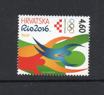 OLYMPICS - CROATIA   - 2016 - RIO DE JANEIRO  OLYMPICS   MINT NEVER  HINGED - Summer 2016: Rio De Janeiro