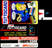 G 768 C&C 2817 SCHEDA TELEFONICA NUOVA TUTTOCARD VARIANTE MACCHIA BLU - Erreurs & Variétés