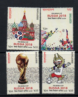 SOCCER - BANGLADESH   - 2018  - RUSSIA WORLD CUP  SET OF 4  MINT NEVER  HINGED - 2018 – Rusia