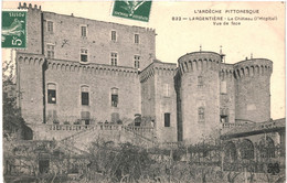 CPA-Carte Postale France  Largentière Le Château Vue De Face 1908 VM56089 - Largentiere