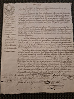Papier Timbre VESCEMONT AN 2 Collecteur Des Impôts - Lettres & Documents