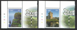 Ireland 2004 - YT 1582/83 ** MNH - EUROPA Stamps - Holidays, Cliffs Of Moher, Les Falaises De Moher, Château Ross - Nuovi
