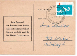 54779 - DDR - 1962 - 5Pfg Schwimm-EM EF A DrucksOrtsKte BAD MUSKAU - PARKSTADT MOORBAD HEILQUELLEN - Schwimmen