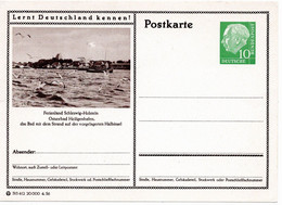 54794 - Bund - 1956 - 10Pfg Heuss I BildGAKte "Ostseebad Heiligenhafen", Ungebraucht - Gabbiani