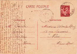 B01-399 Carte Postale Entier Nancy 31-07-1941 - Voorloper Kaarten