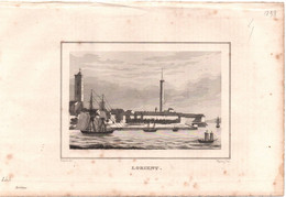 LORIENT 1838  Gravure - 1 Feuille C.12x20cm Extraite D'un Livre De L époque - 1801-1900