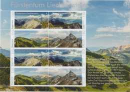 Feuillet Sheet Liechtenstein 2022 Bergpanorama Mountain View Panorama De Montagne Alpes Alps - Ongebruikt