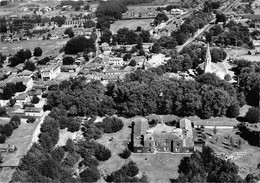 40-BISCARROSSE-LE BOURG ET LE CHÂTEAU VUE DU CIEL - Biscarrosse